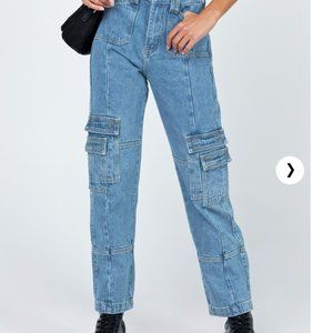 BNWT Princess Polly The Stacey Jeans in Denim Blue